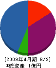 中川建設工業 貸借対照表 2009年4月期