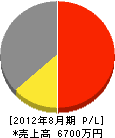 広瀬商事 損益計算書 2012年8月期