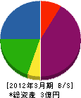 トシマ 貸借対照表 2012年3月期