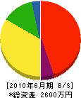 篠原電設社 貸借対照表 2010年6月期
