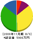 三島製作所 貸借対照表 2008年11月期
