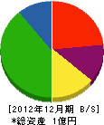 薮内組 貸借対照表 2012年12月期