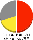 北斗技研 損益計算書 2010年8月期