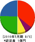 八洲電気工業 貸借対照表 2010年5月期