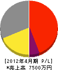 至田水道工業所 損益計算書 2012年4月期