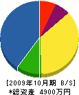菅井建設 貸借対照表 2009年10月期