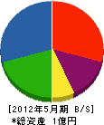山田建設 貸借対照表 2012年5月期