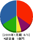 山田建設 貸借対照表 2009年1月期