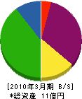 富士工芸 貸借対照表 2010年3月期