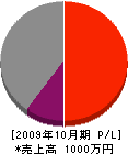 林田組 損益計算書 2009年10月期