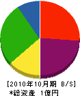 永岡 貸借対照表 2010年10月期