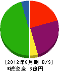 松田建設 貸借対照表 2012年8月期