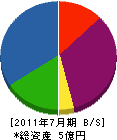 池田＊工務店 貸借対照表 2011年7月期