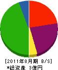 松田建設 貸借対照表 2011年8月期