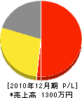 石田造園 損益計算書 2010年12月期
