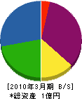 伸榮商事 貸借対照表 2010年3月期