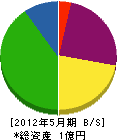 西部熱工 貸借対照表 2012年5月期