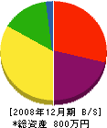 田子建設 貸借対照表 2008年12月期