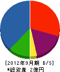 西日本内装 貸借対照表 2012年9月期