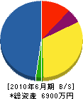 森田工業所 貸借対照表 2010年6月期