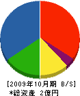 川元建設 貸借対照表 2009年10月期