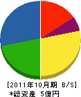 小泉組 貸借対照表 2011年10月期