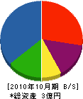 ヒサキ電設 貸借対照表 2010年10月期