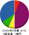 神奈川空調工業 貸借対照表 2009年9月期