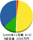 葵建設 貸借対照表 2009年12月期