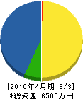 渡辺善建設 貸借対照表 2010年4月期