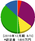 青山建材 貸借対照表 2010年12月期