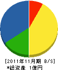 塚本畳商店 貸借対照表 2011年11月期