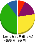 波江野工務店 貸借対照表 2012年10月期