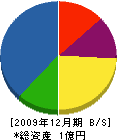 上野建設 貸借対照表 2009年12月期