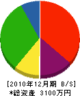 吉田建設 貸借対照表 2010年12月期