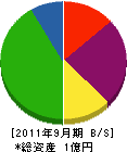 加藤工芸社 貸借対照表 2011年9月期
