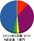 栄和電気工業 貸借対照表 2012年8月期
