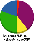 浜田金属板金 貸借対照表 2012年3月期