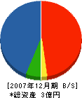 妙高機械工業 貸借対照表 2007年12月期
