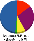 桐井鉄工 貸借対照表 2009年3月期