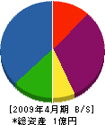 サンセークラフト 貸借対照表 2009年4月期