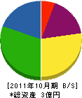 坂本工業 貸借対照表 2011年10月期