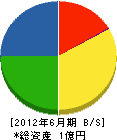 芦田産業 貸借対照表 2012年6月期