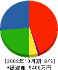 上杉商店 貸借対照表 2009年10月期