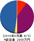 トモユキ 貸借対照表 2010年8月期