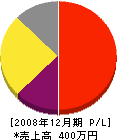 松岡塗装店 損益計算書 2008年12月期