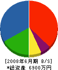 豊田工務店 貸借対照表 2008年6月期