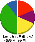 小坂井建設 貸借対照表 2010年10月期