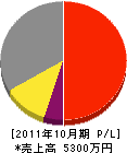 前田設備産業 損益計算書 2011年10月期