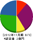 菊地土建 貸借対照表 2012年11月期
